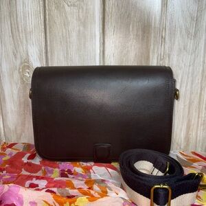 Madewell Black Leather Transport Bag